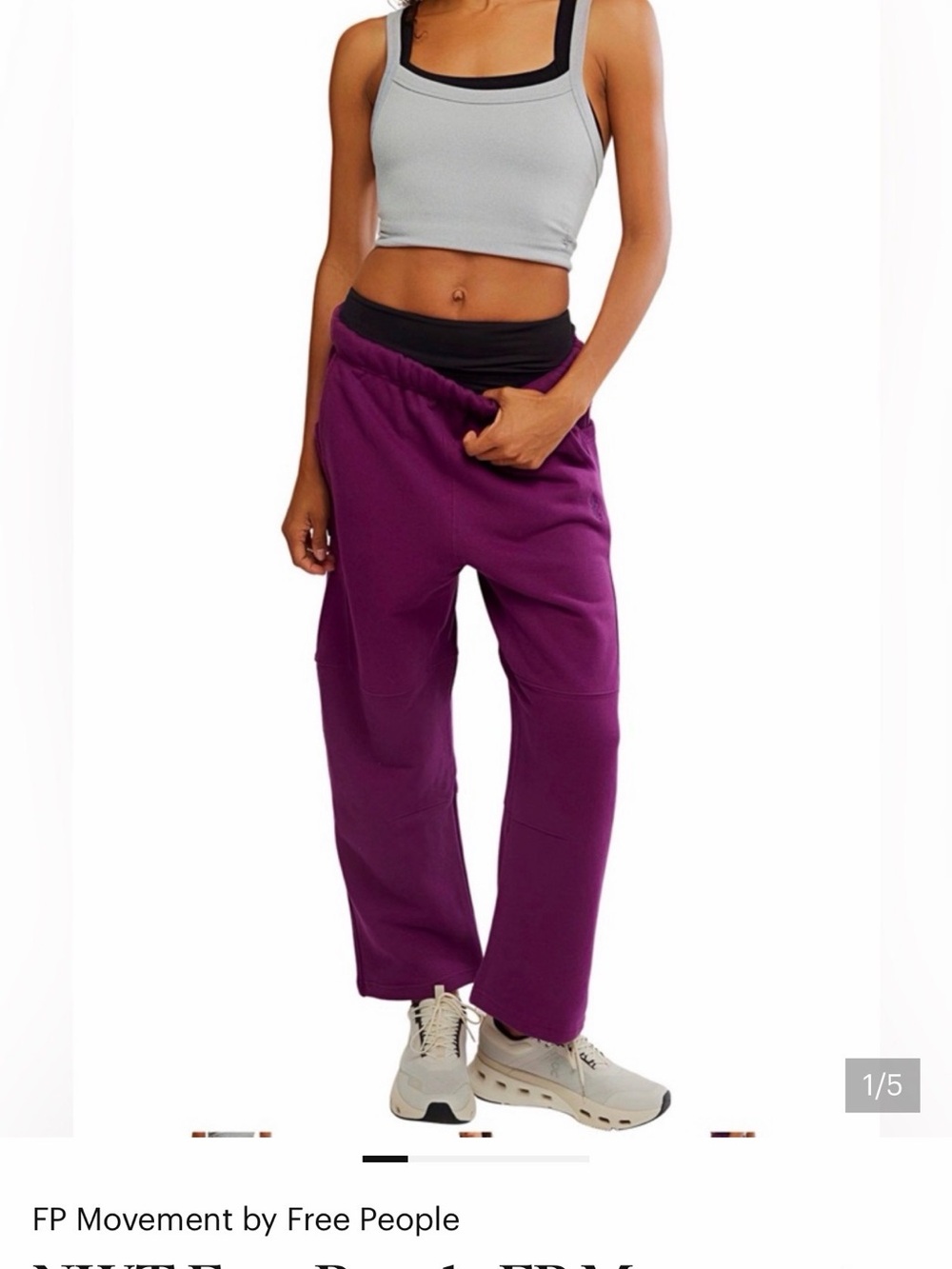 Free People Woman’s Top Score Barrel Pants